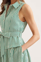 Margot Stripe Midi Dress