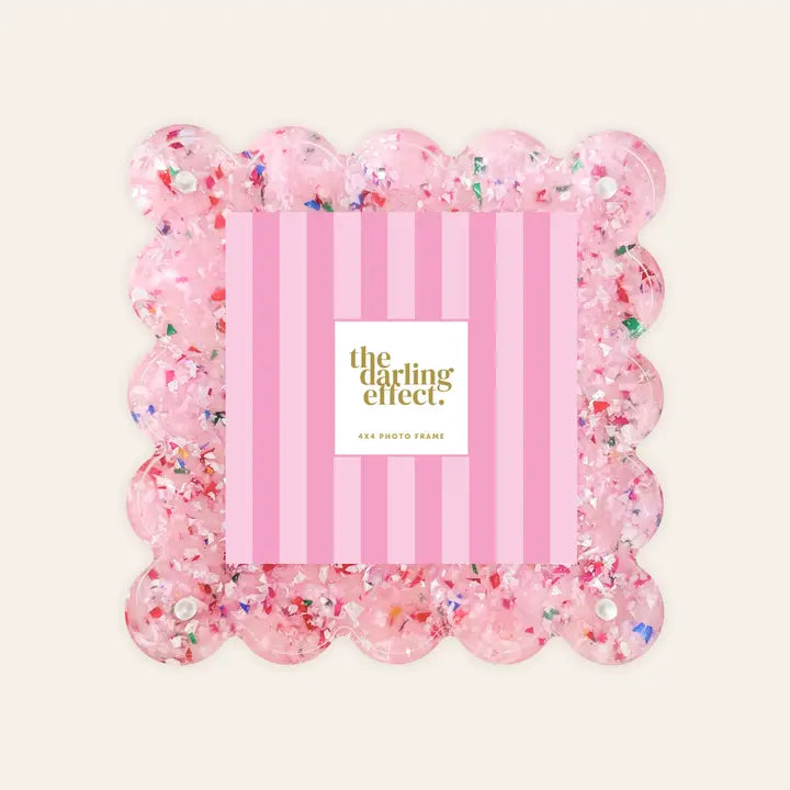 Square Scalloped Acrylic Frame