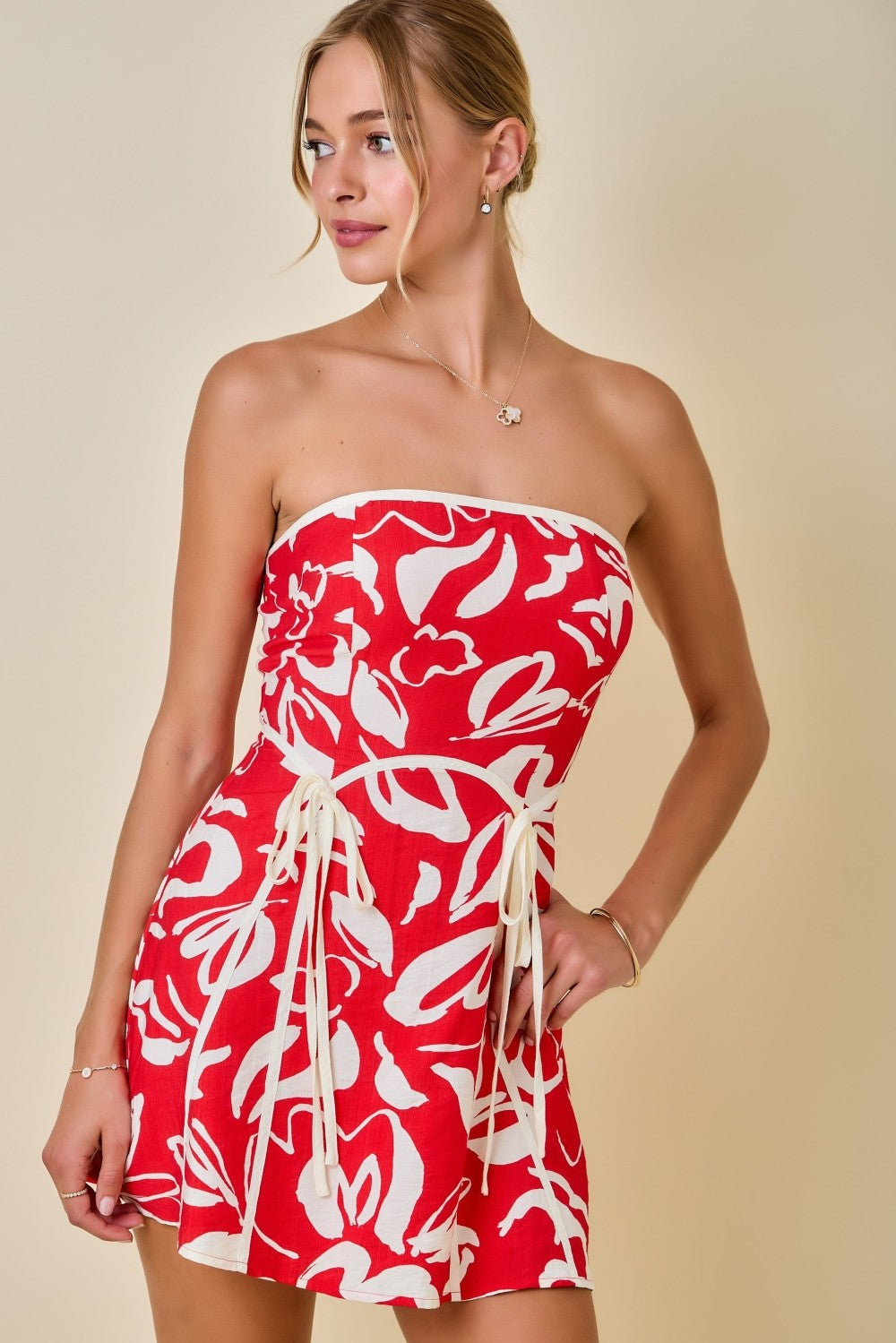 Alyson Abstract Floral Dress