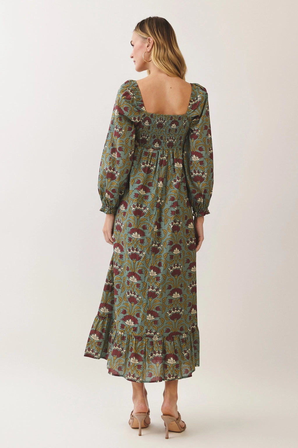 Leighton Floral Square Neck Maxi Dress