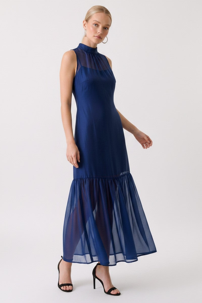Evie Mock Neck Maxi Dress