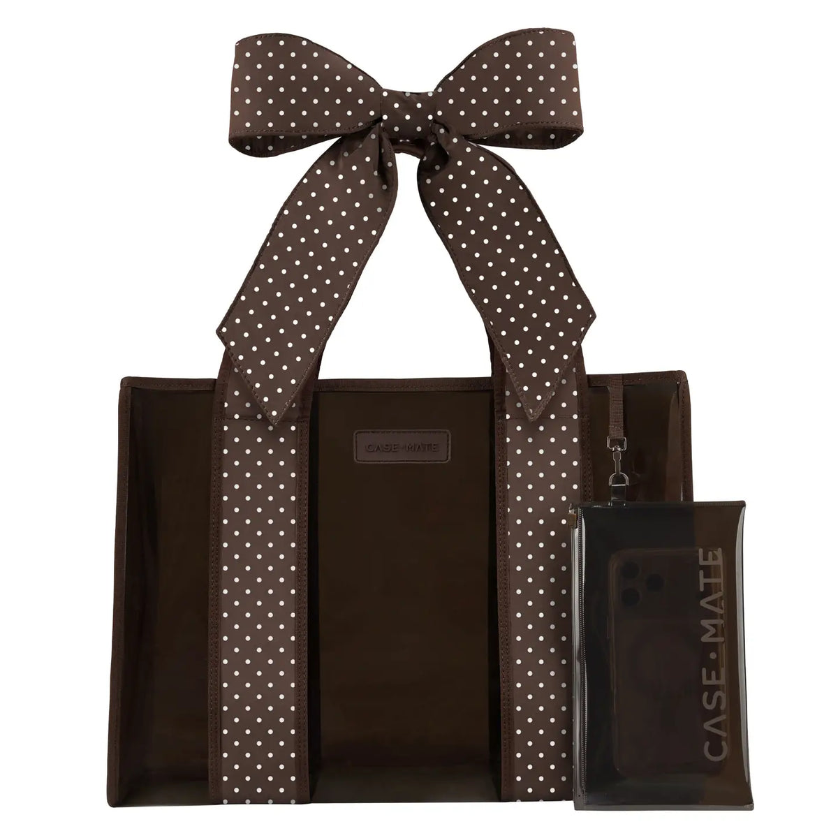 Isabella Midnight Black Bow Jelly Tote Bag
