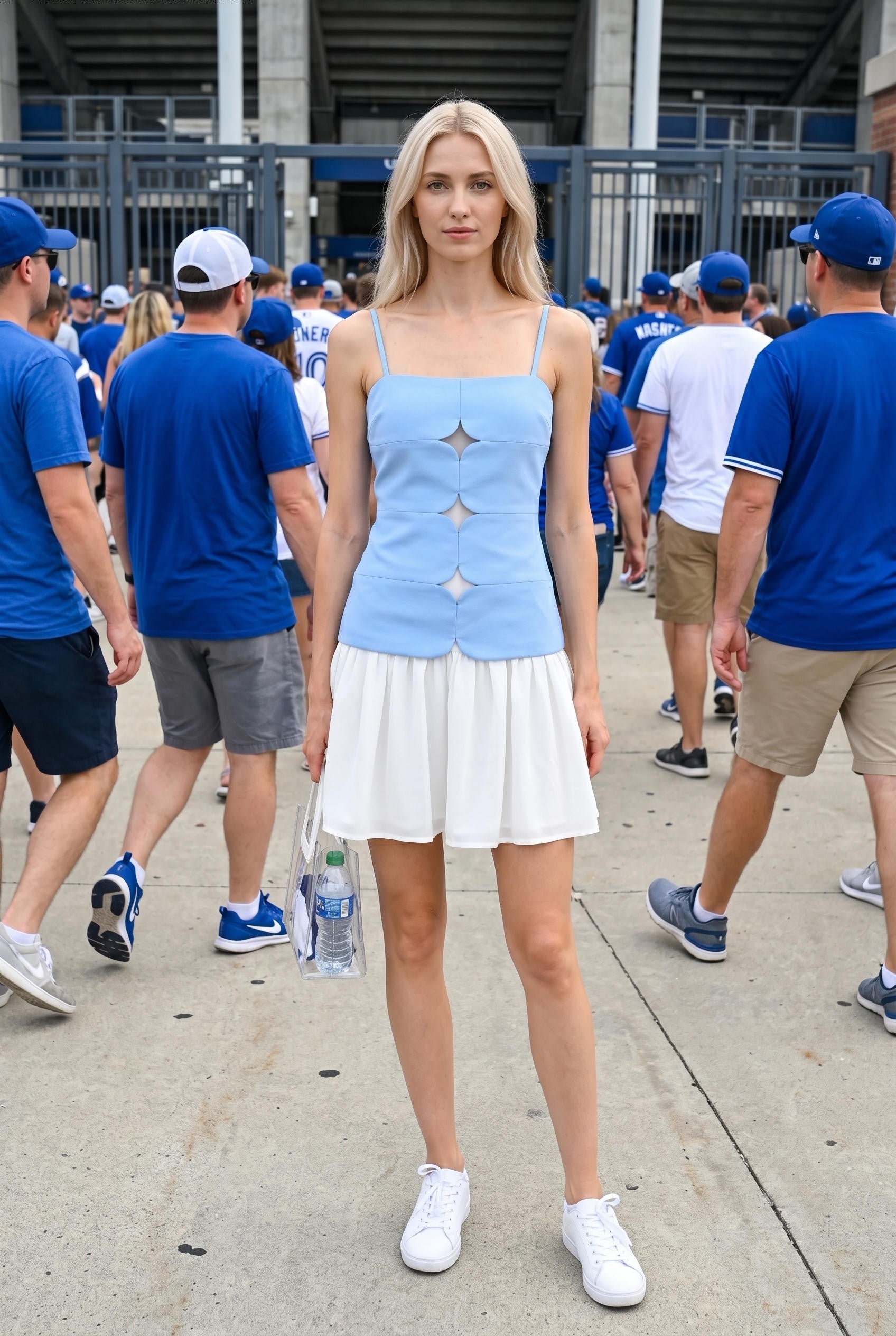 Sadie Scallop Cutout Mini Dress