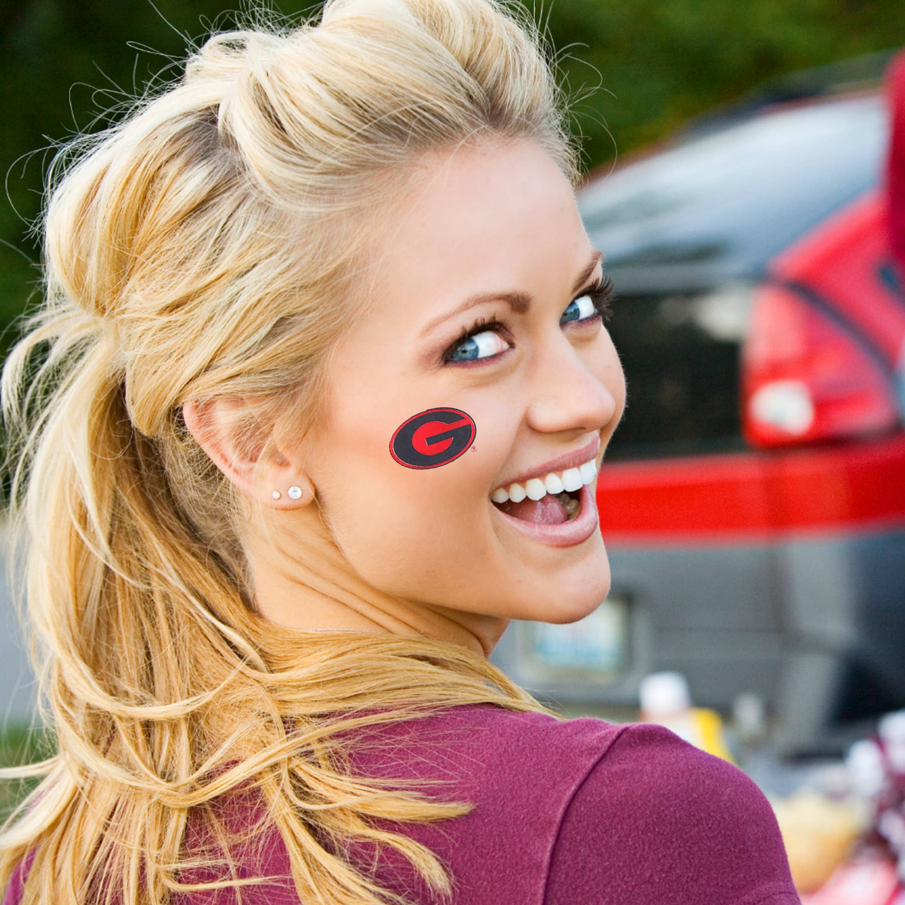 Georgia Game Faces® Temporary Tattoos