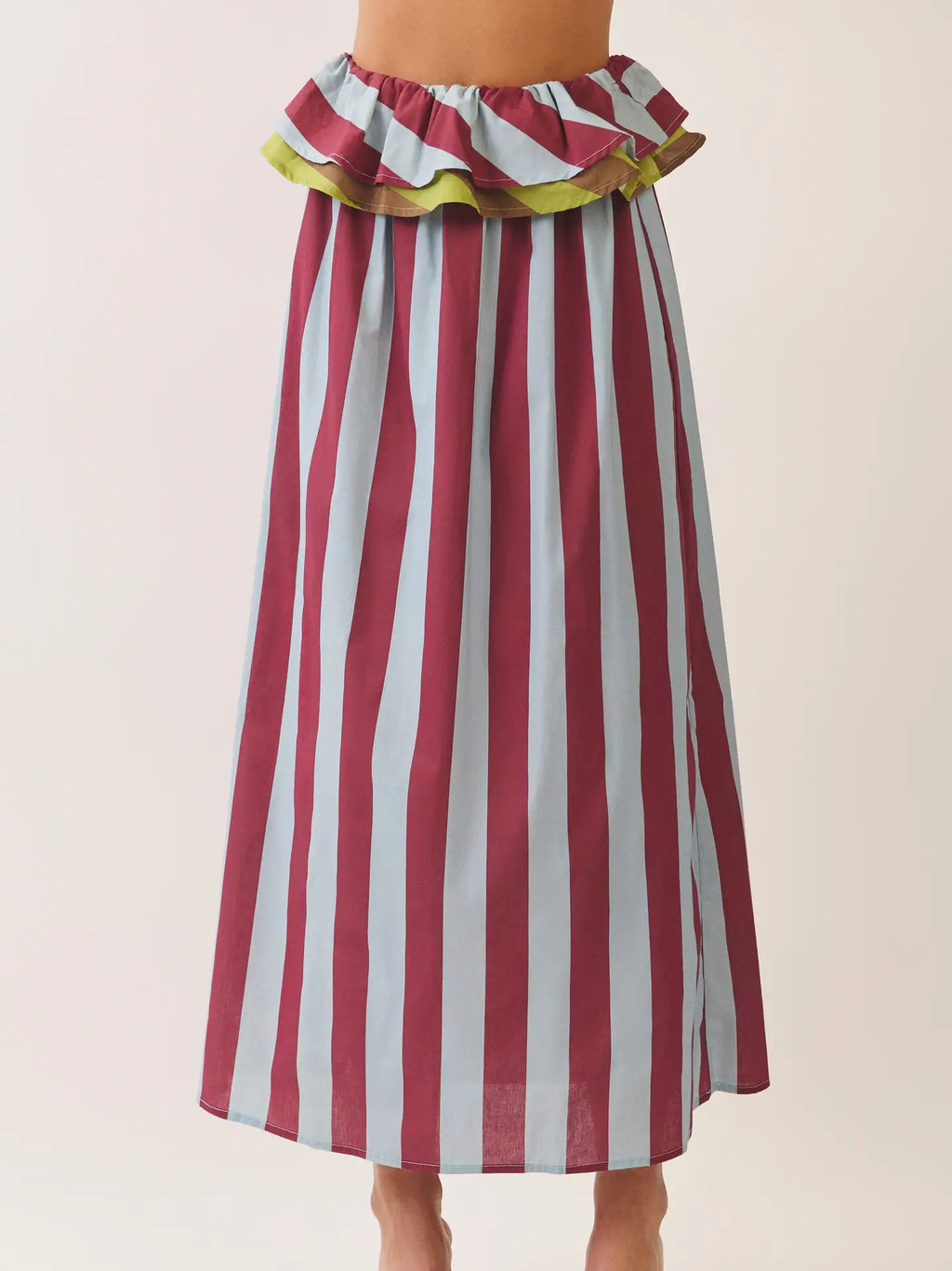 Autumn Stripe Maxi Skirt