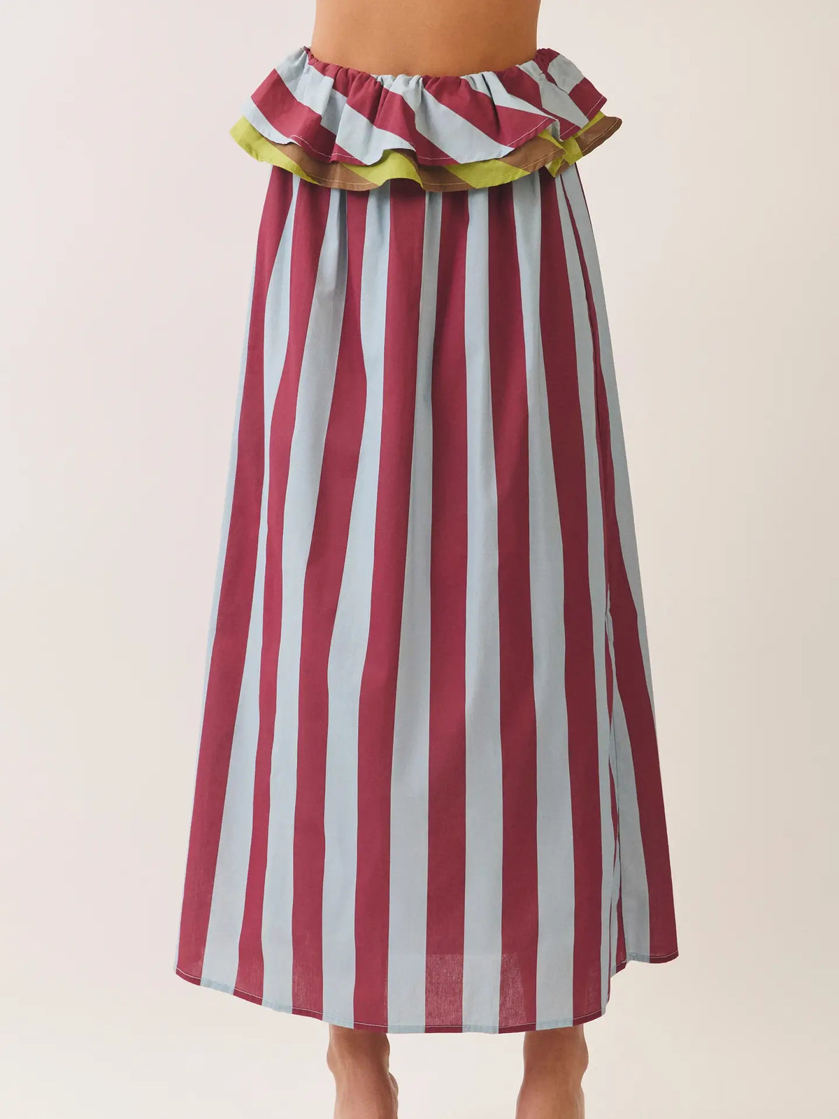 Autumn Stripe Maxi Skirt