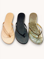 Slim Strap Flip-Flop Thong Sandals