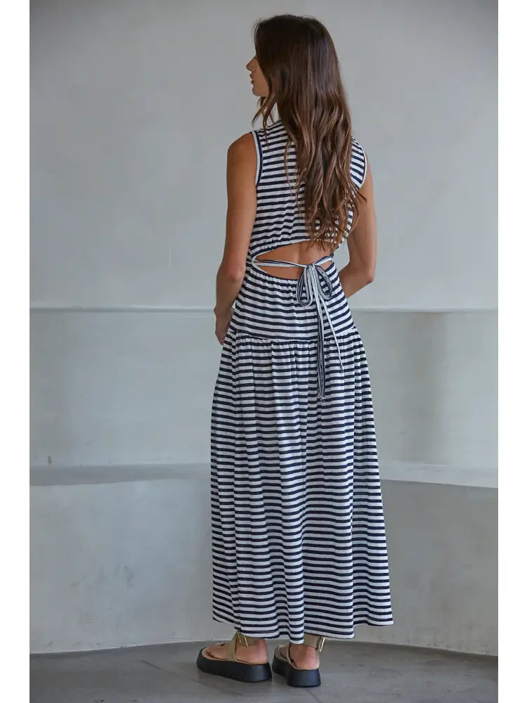 Jessica Cut‑Out Back Maxi Dress