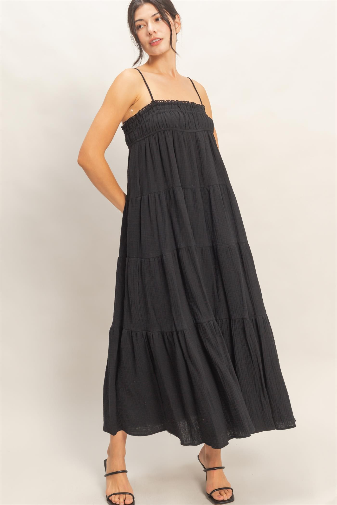 Hannah Tiered Summer Maxi Dress