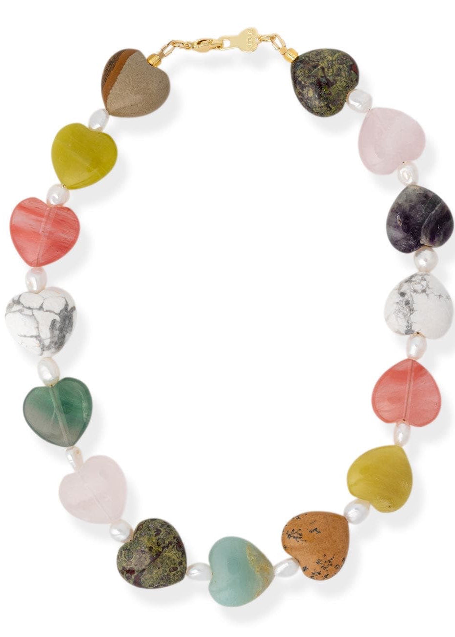 Murphy Heart Necklace - Agate