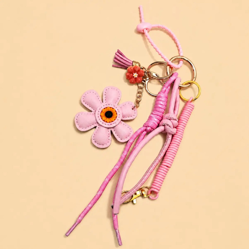 Flower Bag Charm Key Chain