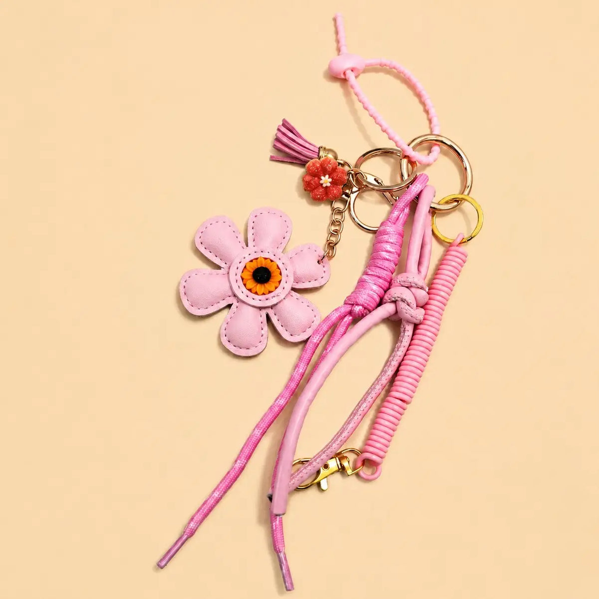 Flower Bag Charm Key Chain