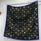 Lily Floral Twill Silk Scarf