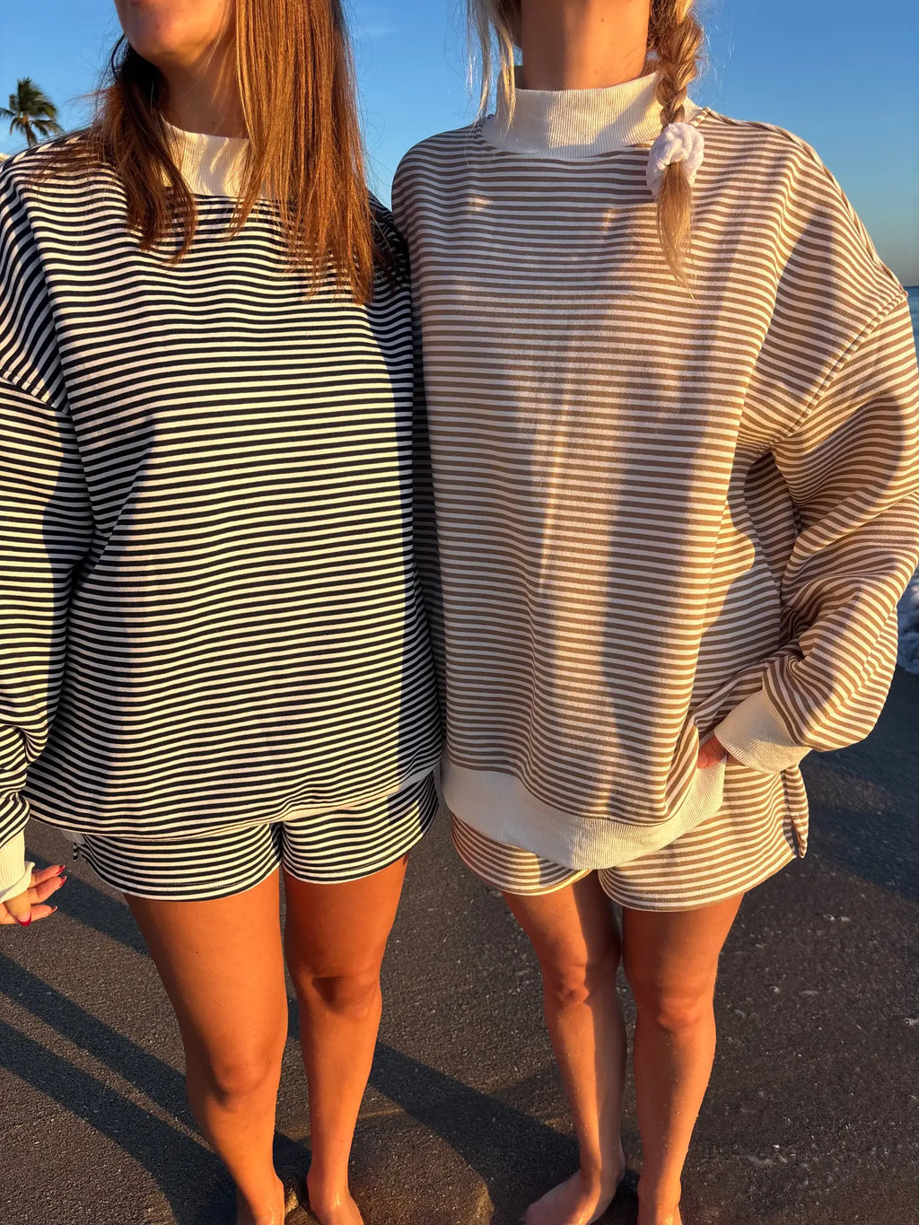 Graham Striped Mock Neck
