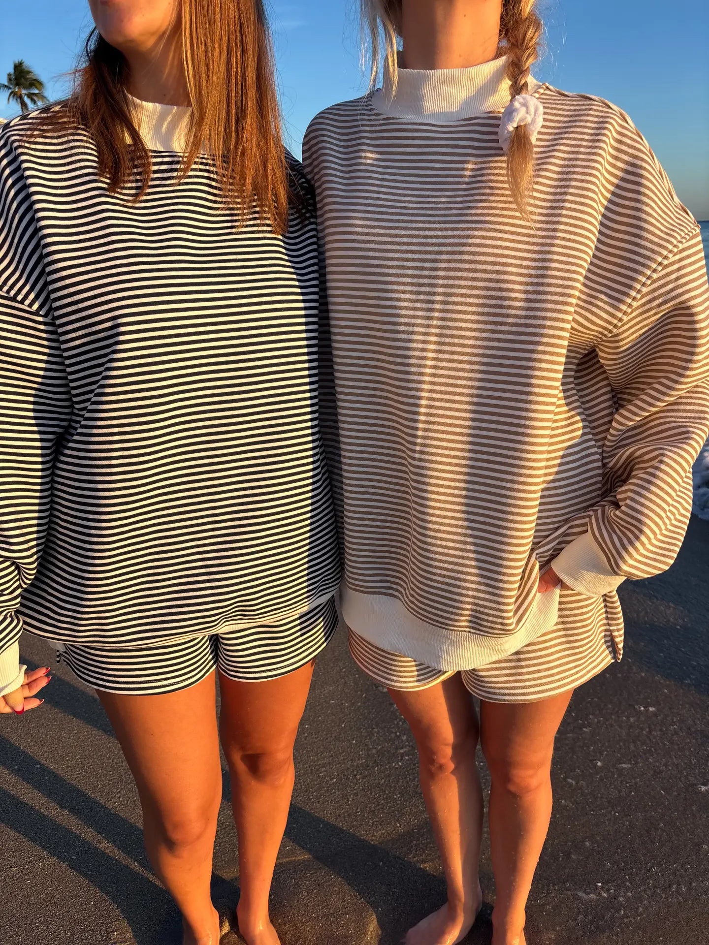 Graham Striped Mock Neck