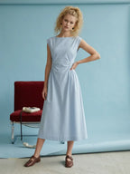 Mabel Ruched Midi Dress