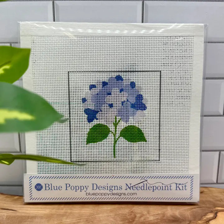 Blue Poppy Needlepoint Starter Kit