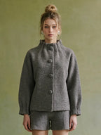 Esme Textured Knit Sweater Jacket