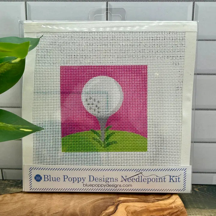 Blue Poppy Needlepoint Starter Kit