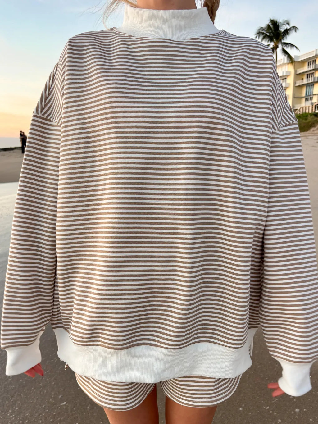 Graham Striped Mock Neck
