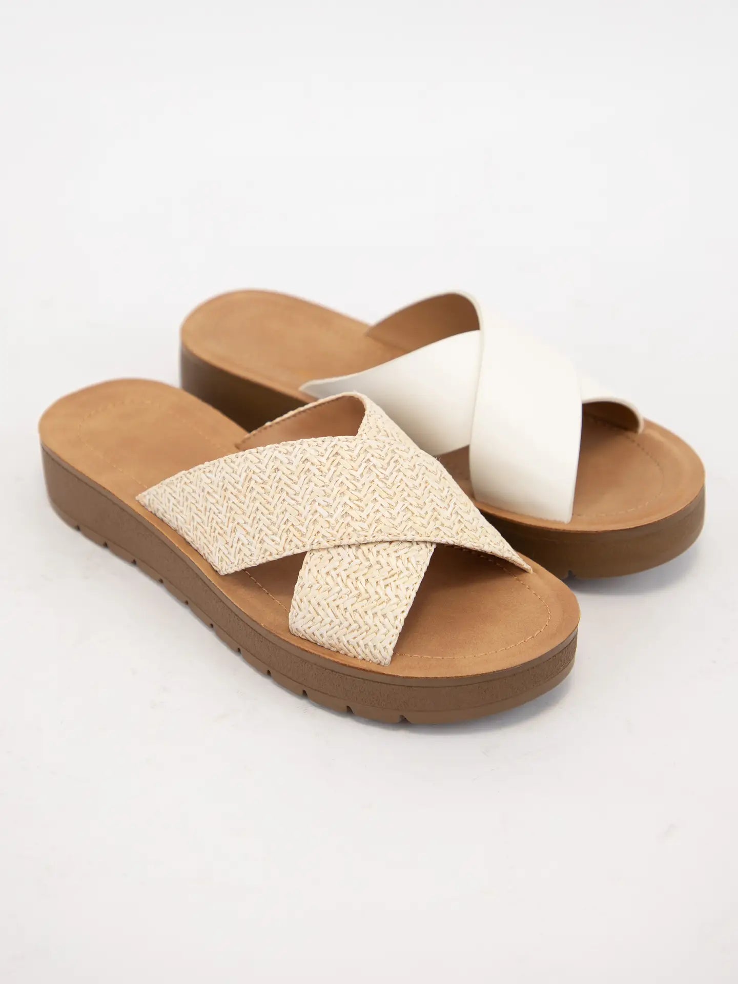Lucy Wedge Cross Strap Sandal