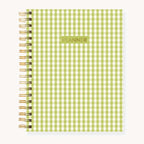 Green Gingham Undated Planner