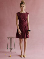 Savannah Ruched Waist Mini Dress