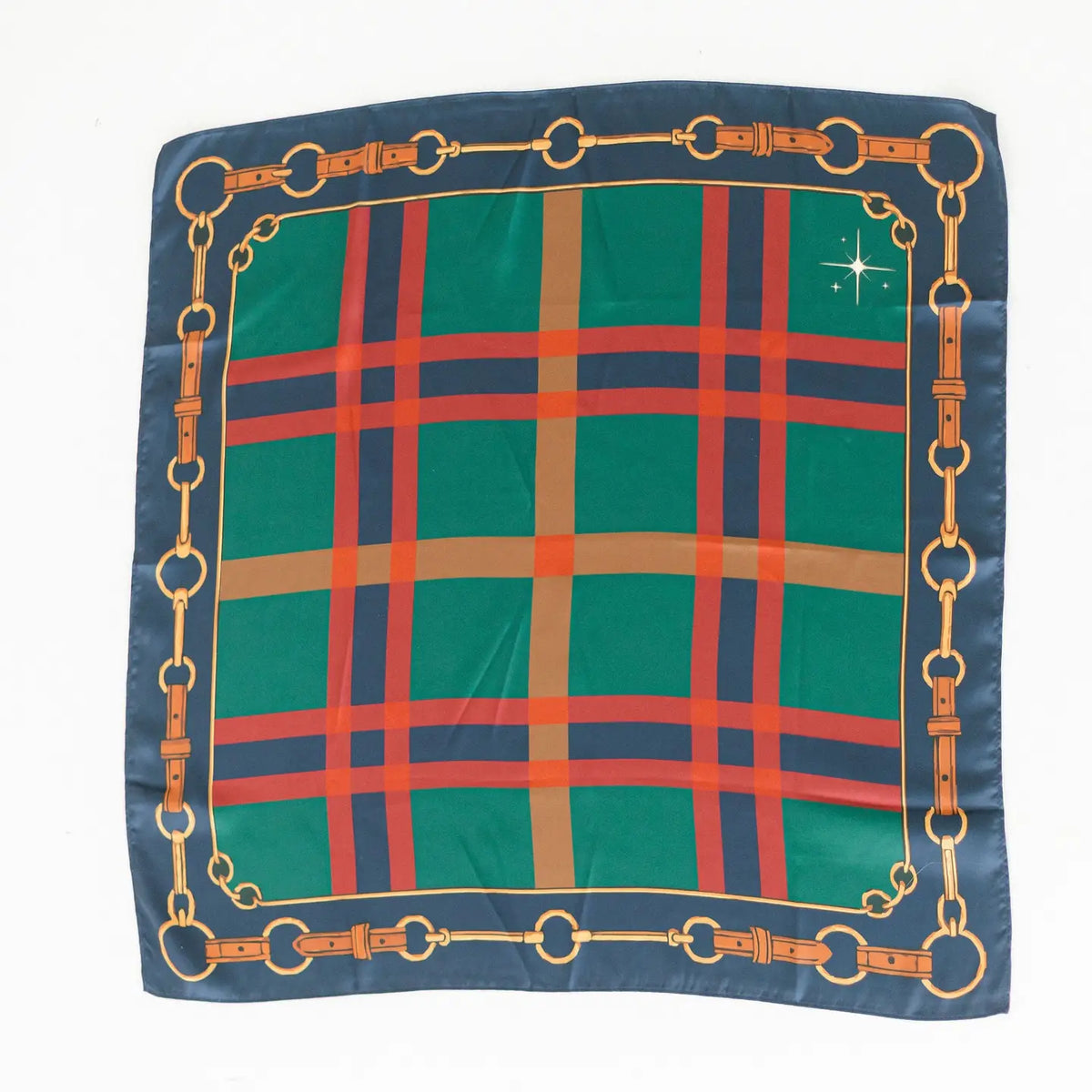 Patterned Silk Scarf