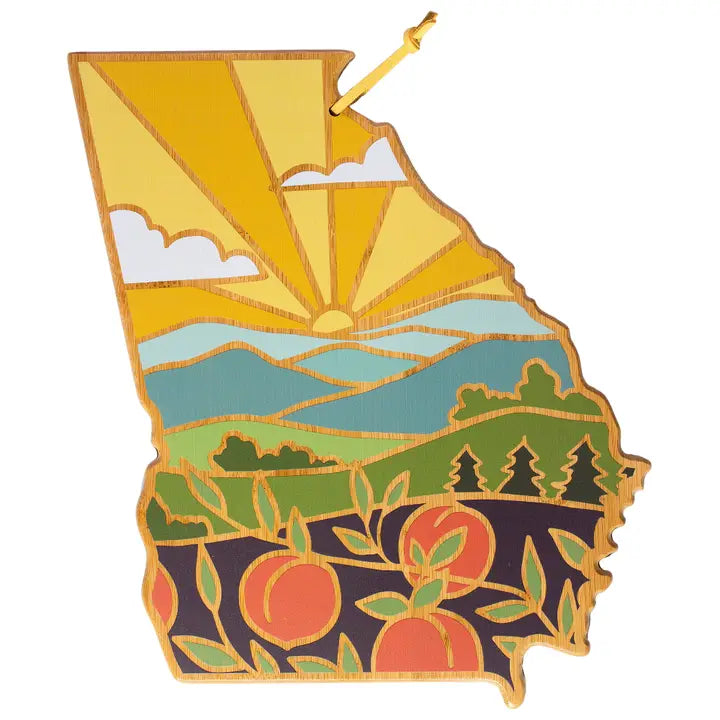 Georgia Cutting Board with Artwork