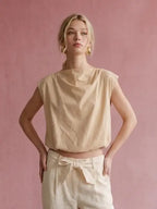 Jovie Bubble Hem Sleeveless Top