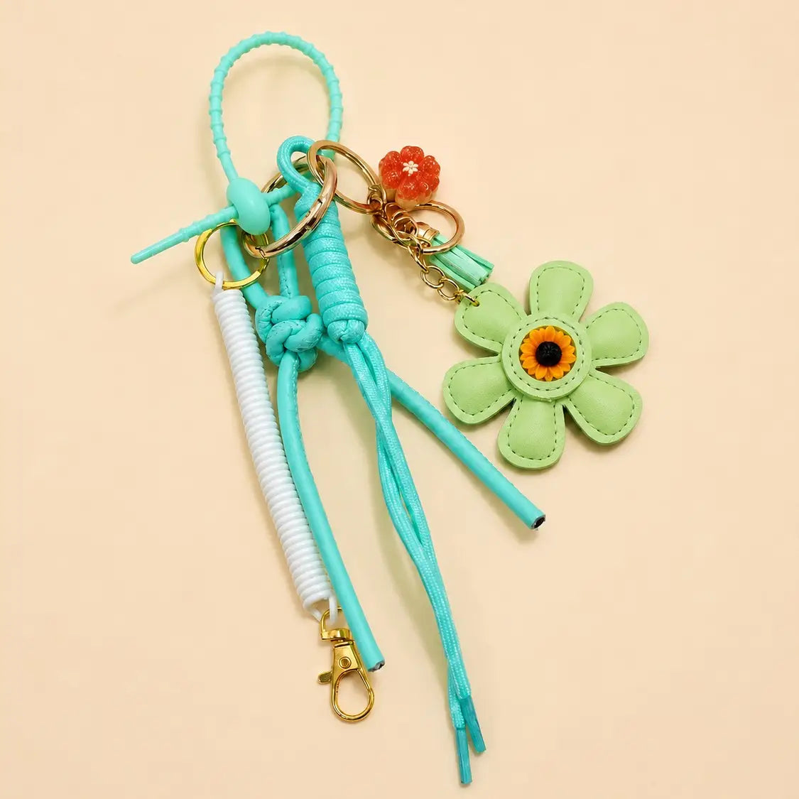 Flower Bag Charm Key Chain