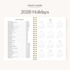 Pink Trellis 2026 Yearly Planner