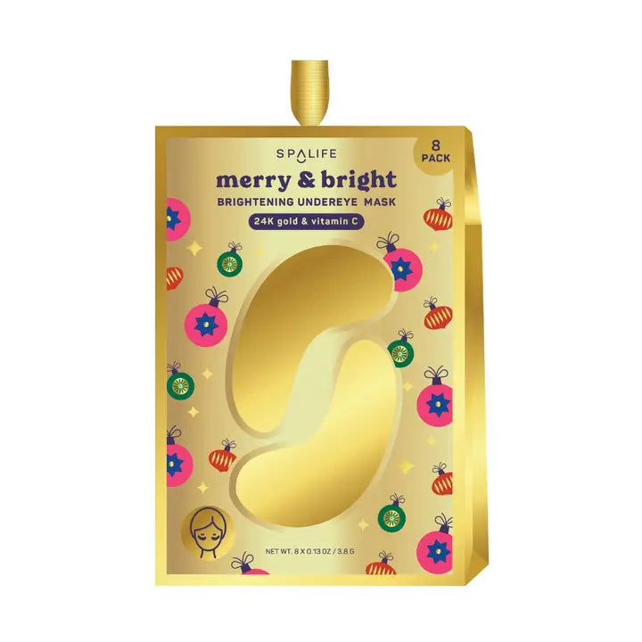 Christmas Holiday Merry & Bright Brightening Undereye Patches | 8 Pack