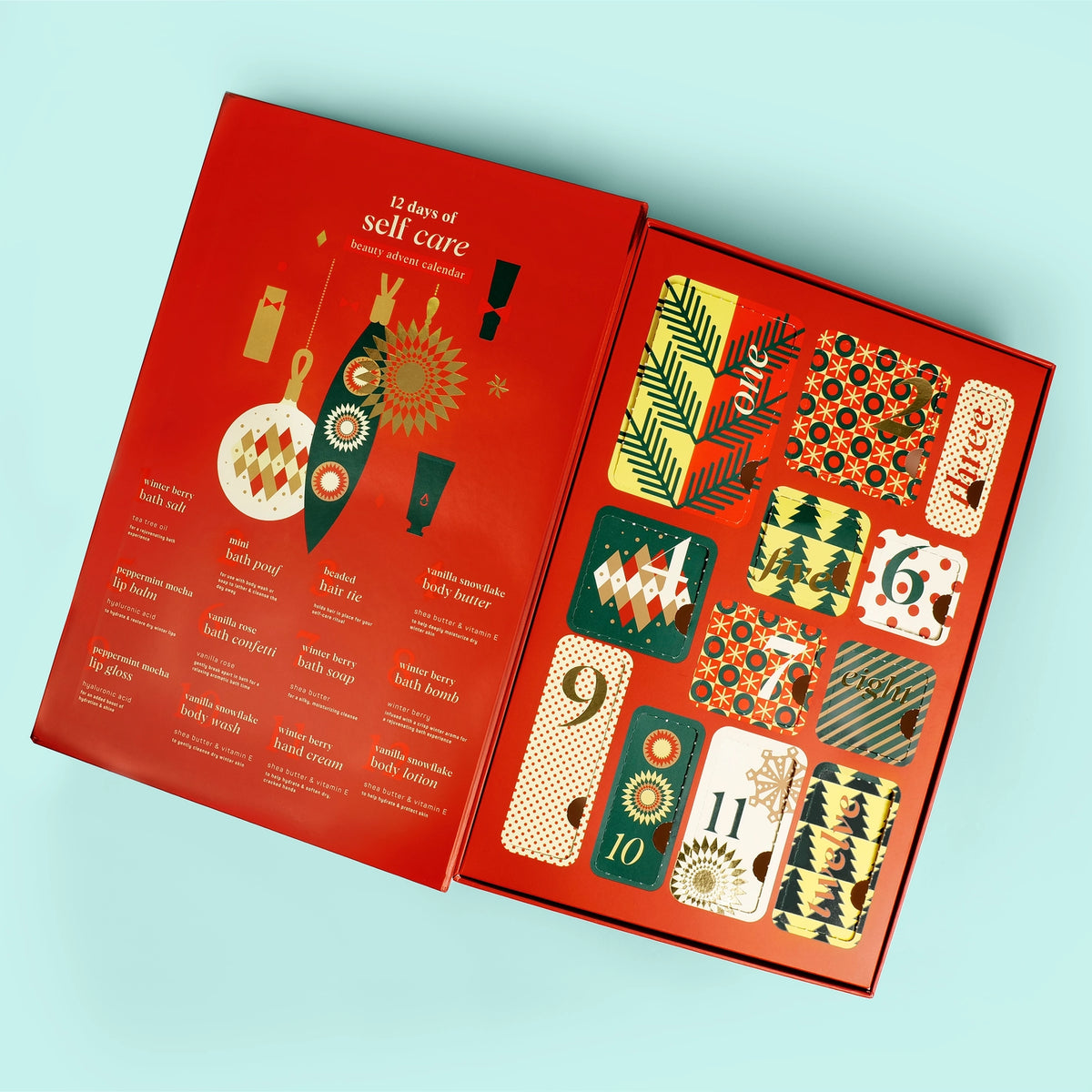 Holiday Self Care Advent Calendar 12 Days