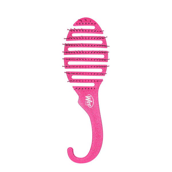 Pink Glitter Shower Detangler Hair Brush
