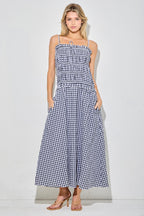 Ella Gingham Maxi Dress