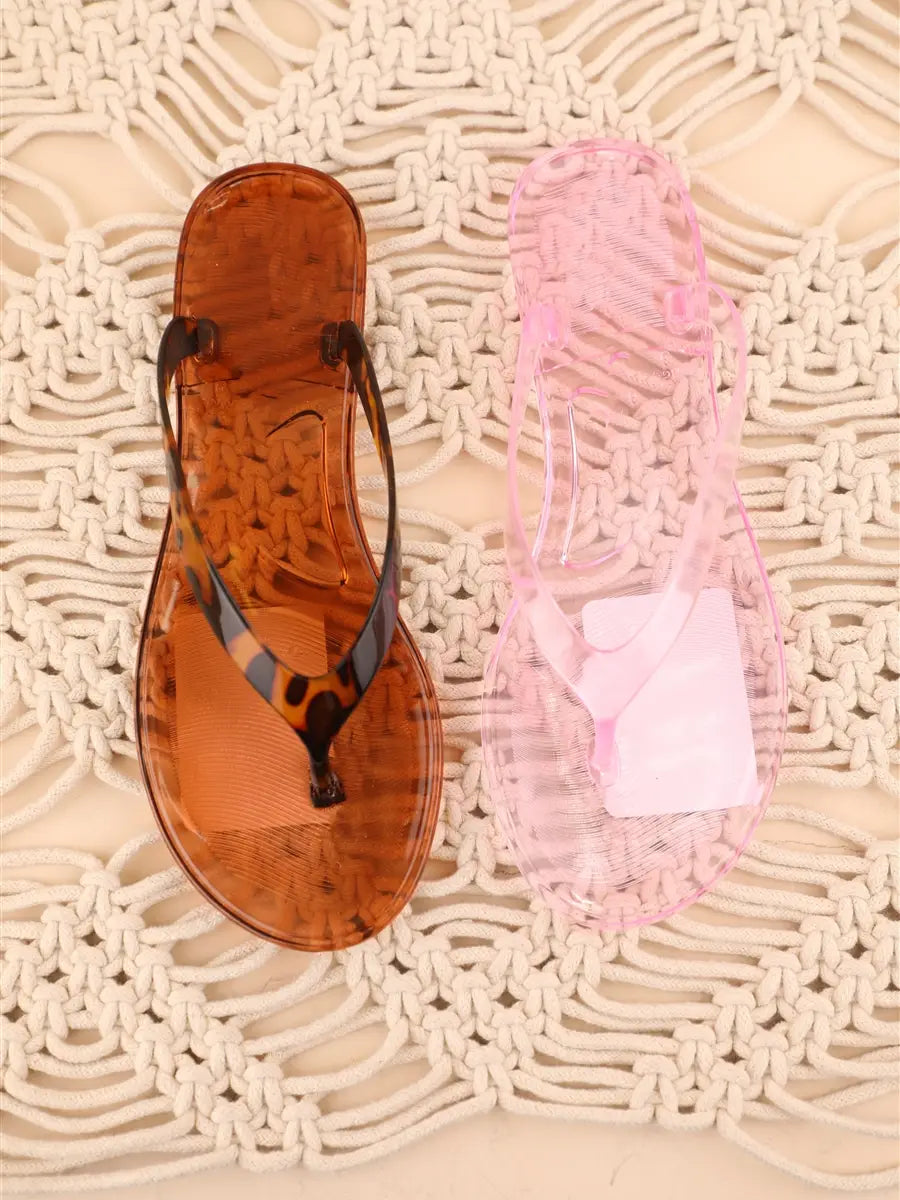 Waterproof Jelly Flip Flops