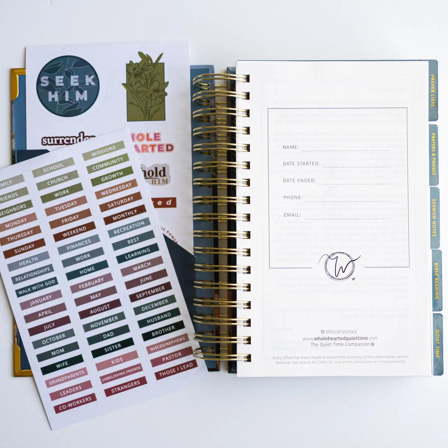 He Leads Me Through Quiet Time Companion Journal