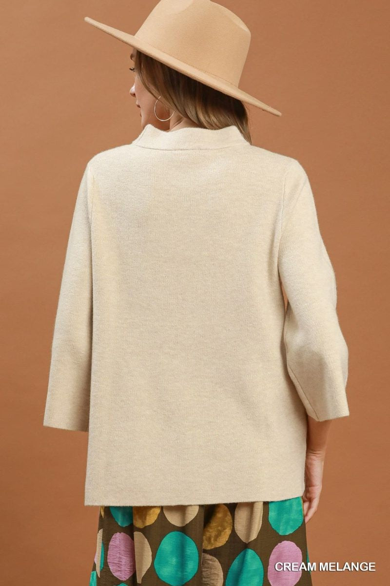 Mia Mock Neck Sweater Top
