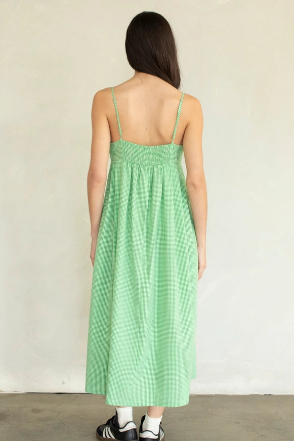 Eden Gingham Midi Dress