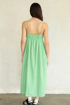 Eden Gingham Midi Dress
