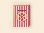 Thank You Berry Much Strawberry Fruit Striped Greeting Card