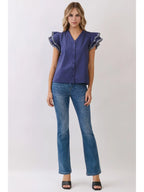 Moriah Ruffle Blouse