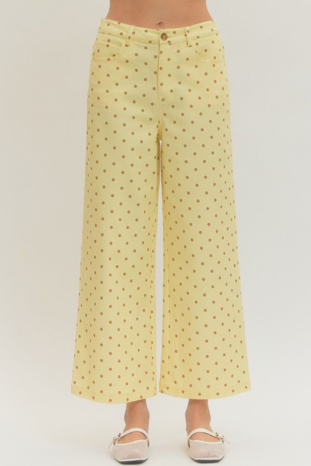 Amelia Wide Leg Polka Dots Pants