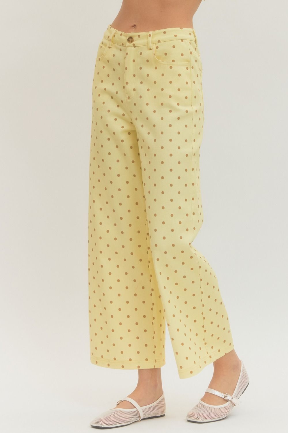Amelia Wide Leg Polka Dots Pants