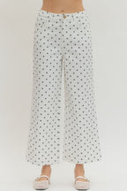 Amelia Wide Leg Polka Dots Pants