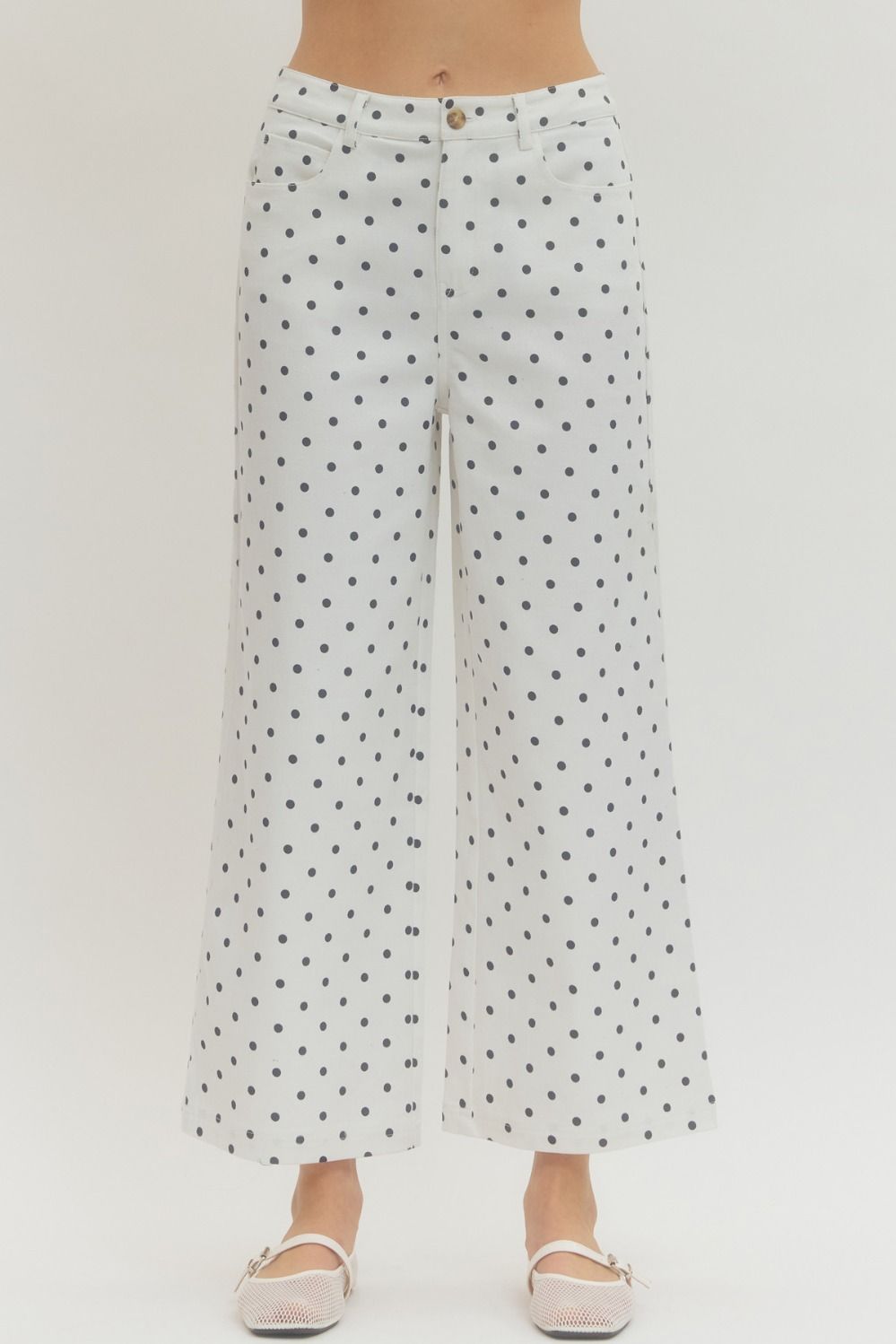 Amelia Wide Leg Polka Dots Pants