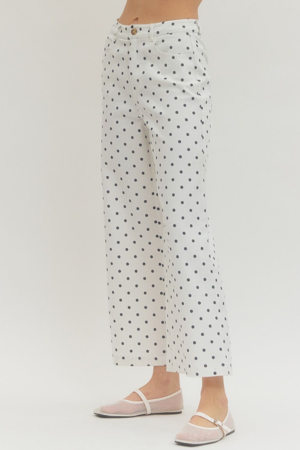 Amelia Wide Leg Polka Dots Pants