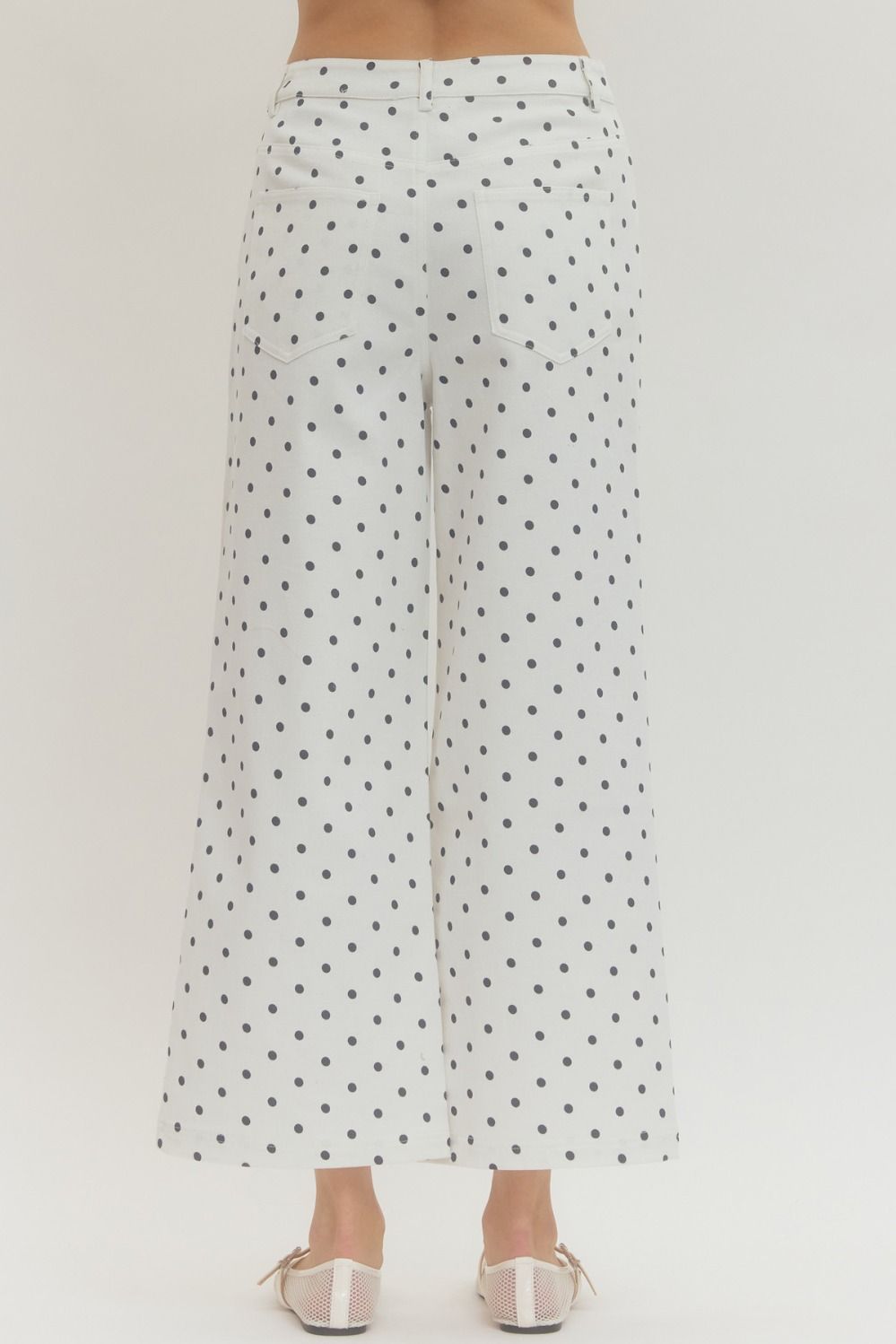 Amelia Wide Leg Polka Dots Pants