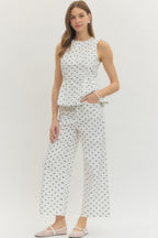 Amelia Wide Leg Polka Dots Pants